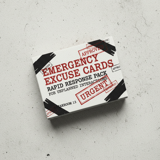 Emergency Excuse Cards | Breakroom 13